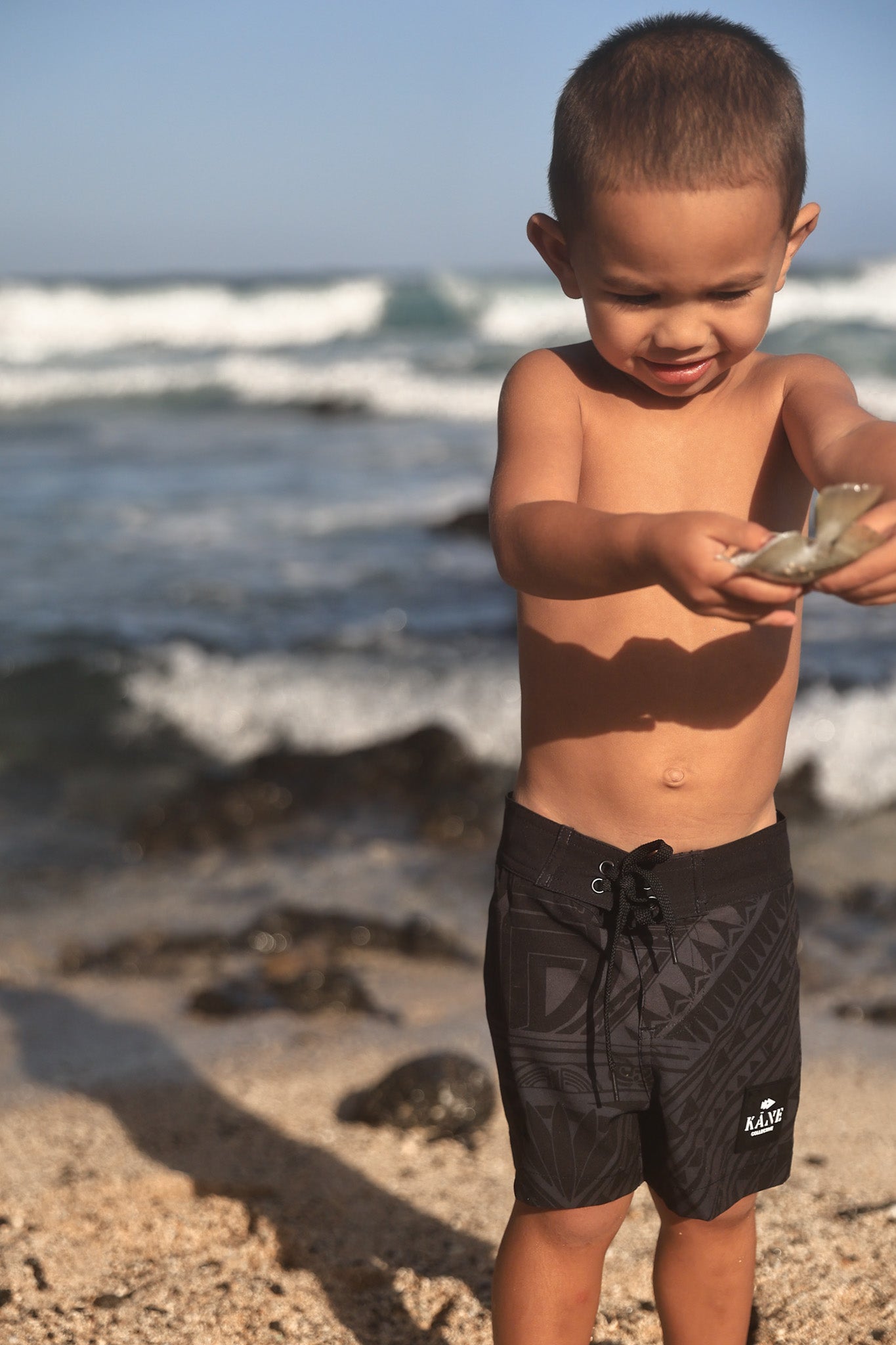 Black Pasifika Keiki Boardshorts