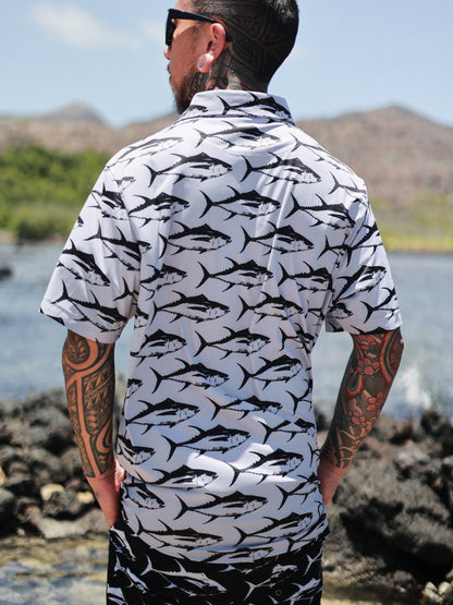 Ahi Dry Fit Aloha Shirt